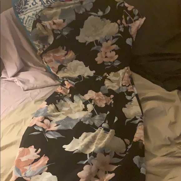 Midi Mesh Floral cocktail dress - Picture 2 of 2